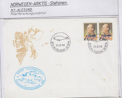 Spitsbergen  Cover Norsk Polarinstitut Svalbardekspedisjonen 1990 Ca NY-Alesund 25.07.1990 (LO182B) - Expediciones árticas