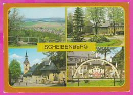 283620 / Germany - Scheibenberg (Kr. Annaberg) -Blick Vom Scheibenberg Auf Die Stadt Am Mark Rathaus Markt PC - Scheibenberg