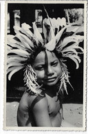 PAPOUASIE NOUVELLE GUINEE A YOUNG DANCER PAPUA CARTE PHOTO - Papouasie-Nouvelle-Guinée