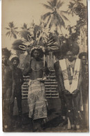 PAPOUASIE NOUVELLE GUINEE DANSEURS PAPOUS 1925 1935 PAPUA CARTE PHOTO - Papouasie-Nouvelle-Guinée