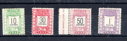 Maroc 1899 Timbres Taxes Mazagan à Marrakech N°69 71 74 Et 75 Neufs ** - Poste Locali