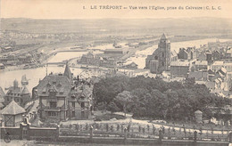 CPA France - Seine Maritime -  Le Tréport - Vue Vers L'Eglise Prise Du Calvaire - C. L. C. - Oblitérée Septembre 1904 - Le Treport