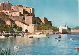 CALVI  2B  HAUTE CORSE CPM LA CITADELLE ET LE NAPOLEON A QUAI - Calvi