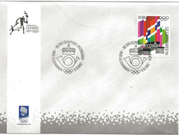 Norge Norway 1992 Olympic Games Lillehammer, Mi 1105 Special Cover  Olympic Aid   - FDC - Cartas & Documentos