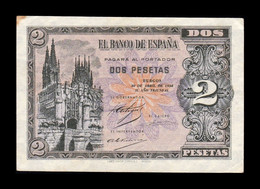 España Spain 2 Pesetas Cathedral Of Burgos 1938 Pick 109 Serie C T. 213 EBC/+ XF/+ - 1-2 Pesetas