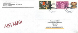 UNITED STATES - 2014 - STAMPS  COVER TO DUBAI. - Cartas & Documentos