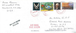 UNITED STATES - 2014 - STAMPS  COVER TO DUBAI. - Lettres & Documents