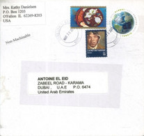 UNITED STATES - 2015 - STAMPS  COVER TO DUBAI. - Lettres & Documents