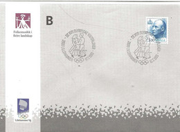 Norge Norway 1993 Olympic Games  Lillehammer  Folk Music In Different Landscape Cancelled  17.7.1993 - Covers & Documents