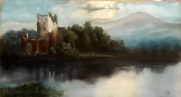 BRITISH ARTIST EDWARD ELLIOT-ROSS CASTLE 1928-BRITISH ARTIST ORIGINAL SIGNED - Art Nouveau / Art Déco