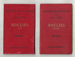 22-11-3298 Carte Du Ministère De L'Intérieur : MOULINS Ouest  Et Est (03) - 1 / 100 000ème - Cartes Routières