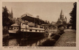 Metz - Quai De La Moselle - Bateaux De Plaisir - Metz