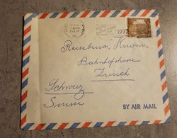 ISRAEL ENVELOPPE LETTER COVER CIRCULED SEND TO SWITZERLAND - Poste Aérienne