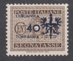 Germany Occupation Of Slovenia Laibach 1944 Porto Mi#6 MNG - Occupation 1938-45