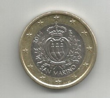 (CIRCULATED EUROCOINS) 2014, 1€ - Conditions As Shown In Picture - San Marino