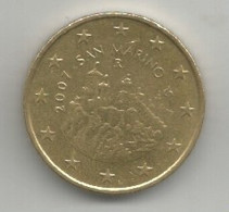 (CIRCULATED EUROCOINS) 2007, 50 CENT - Conditions As Shown In Picture - San Marino