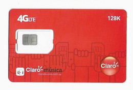 URUGUAY CARTE GSM CLARO Verso Numeroté - Uruguay