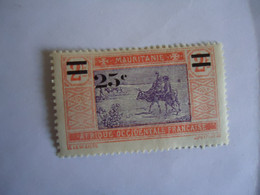 MAURITANIA  FRANCE  COLONIES MLN 2    STAMPS 1922     OVERPRINT  25/2FR - Andere & Zonder Classificatie