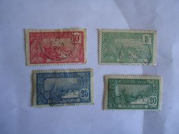 GUADELOUPE   FRANCE  COLONIES   USED   4  STAMPS 1928 - Other & Unclassified