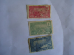 GUADELOUPE   FRANCE  COLONIES  3 USED  STAMPS 1905 - Other & Unclassified