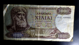 A7  GRECE   BILLETS DU MONDE     GREECE  BANKNOTES  1000 DRACHMAS 1970 - Griekenland