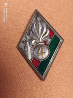 INSIGNE 4 EME RE, 4 EME REGIMENT ETRANGER, LEGION ETRANGERE, DRAGO - Army