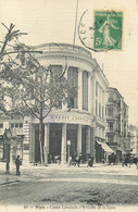 06 - NICE - BANQUE - Le CREDIT LYONNAIS - Avenue De La GARE - CARTE Papier Toilé  - TRES BON ETAT - Banques