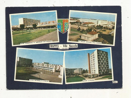 Cp, 78, TRAPPES ,ville Nouvelle ,multivues , Voyagée 1973 - Trappes