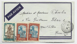 SOUDAN FRANCAIS 20CX2+3FR LETTRE COVER AVION BAMAKO AVION 8 FEVR 1939 PUR HERAULT - Cartas & Documentos