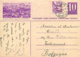 Switzerland Suisse Schweiz Entier Postal Helvetia 10c Postal Stationery Schwellbrunn 1939 - Schwellbrunn