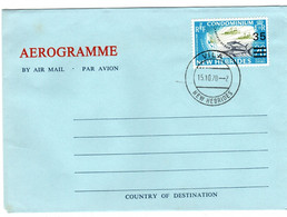 New Hebrides 1970 Aerogramme,  First Day Cover - FDC