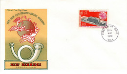 New Hebrides 1970 New UPU Headquarters Building, First Day Cover - FDC