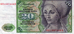 Billet De 20 Mark Du 1 Juin 1977 - - 20 DM