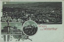 Gruss Aus Winterthur Mondscheinkarte - Winterthur