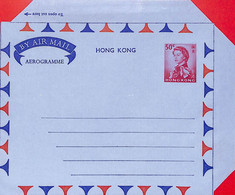 Aa6790 - HONG KONG - POSTAL HISTORY - Stationery AEROGRAMME   - 50 Cents - Interi Postali