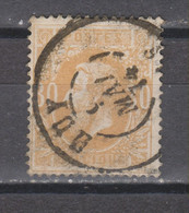 COB 33 Oblitération Double Cercle HUY - 1869-1883 Leopold II