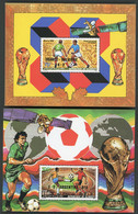 DJIBOUTI 2 Blocs Spéciaux COTE 18 € Poste Aérienne N° 227 + 228 MNH ** FOOTBALL Coupe Du Monde World Cup MEXICO 86 TB/VG - 1986 – Mexiko