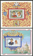 DJIBOUTI 2 Blocs Spéciaux COTE 40 € N° 535 + 536 MNH ** Prince Charles Lady Diana Mariage Wedding. TB/VG - Yibuti (1977-...)