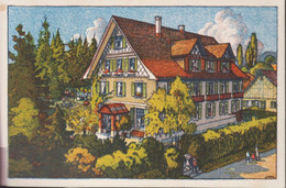 AK: Postkarte Steinzeichnung,1921 Kurhaus Hotel Adler Ermatingen, Dependance. Landhaus, Gel.von Steg ZH. Nach Winterthur - Hotels & Restaurants