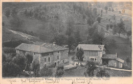 Les Environs De VINAY (Isère), Route De Cognin à Malleval - Le Moulin Veyret - Précurseur Voyagé - Cachet En Pointillés - Vinay