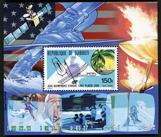 DJIBOUTI BLOC SPECIAL COTE 15 € POSTE AERIENNE N° 134 MNH ** Jeux Olympiques Olympic Games LAKE PLACID. TB/VG - Dschibuti (1977-...)