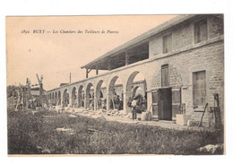 Buxy Les Chantiers Des Tailleurs De Pierres Stone Pietra Steine Saône-et-Loire 71390 N°2892 Dos Vert En TB.Etat - Autres & Non Classés