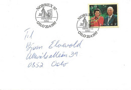 Norway 1997  Cover With Cancellled Norwex 97 - Familys Day, Mi 1245 King And Queen  20.4.97 - Covers & Documents