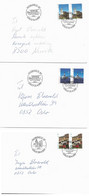 Norway 1997  Covers With Cancellled Norwex 97 - Family And Airmail Day, Mi 1246-1248 Tourism  20.-21.4.97 - Covers & Documents