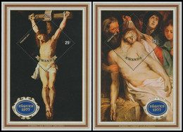 BL70/71**(801/802) - Pâques Tableaux De/Passen Schilderijen Van/Ostern Gemälde Von/Easter Paintings Of (P.P.Rubens) - Schilderijen