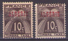 ALGERIA 1947 Mi 33 ERROR  MNH** - Timbres-taxe