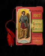 Calendario Da Barbiere La Disfida Di Barletta 1912 Edizione Profumeria Sirio Milano - Kleinformat : 1901-20