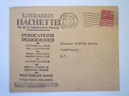 2022 - 4069  LIBRAIRIE HACHETTE  -  Enveloppe Avec Timbre Perforé  LH  1931   XXX - Brieven En Documenten