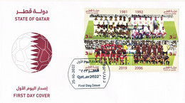 2022 FIFA World Cup Soccer / Football - Qatari Team Victories - Official Limited First Day Cover From Qatar Post FDC - 2022 – Qatar