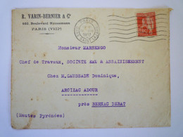 2022 - 4071  R. VARIN-BERNIER & Cie  -  Enveloppe Avec Timbre Perforé  VB  1933  XXX - Briefe U. Dokumente